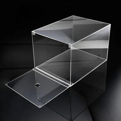 China Recyclable custom clear acrylic storage box transparent acrylic box with lid for daily use for sale