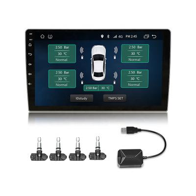 China ABS+Aluminum Alloy Car USB TPMS For Android Built In Internal Sensor Wireless Tire Pressure Monitoring System Tpms For Car DVD for sale