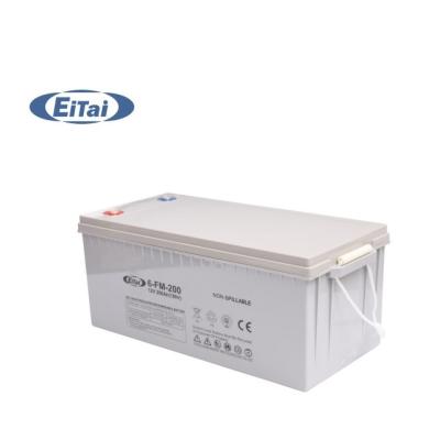 China Storage L-46 EiTai Solar Power Systems Shipping 12V 200Ah Battery Generator Battery Price 12V Free Solar Deep Cycle 3 Pack Battery for sale