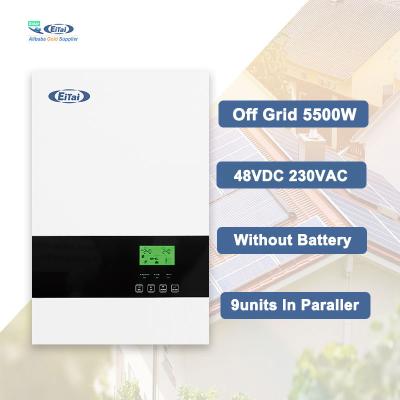 China EITAI 48V 5.5KVA 5500W 10KVA 30KW 15KW High Frequency Hybrid Single Three Phase Solar Inverter with MPPT PWM PV Controller 503*302*120mm for sale