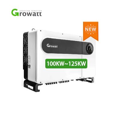 China Growatt High Frequency Easy Install 60kw 80kw 100kw Grid Tie Inverter 3 Phase 250 KW Solar Inverter On Grid 970/640/345mm for sale