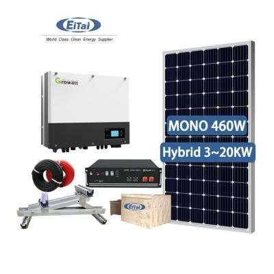 China EITAI Commercial Hybrid Solar 5kw System One Phase 7.5kw System CE 6kw Solar System Hybrid Hybrid Panel for sale