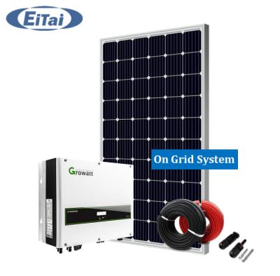 China SS-109 EITAI Grid Tie Solar Panel Home System 5KW 10 KW 15KWSolar Panel System Photovoltaic Kit 10KW for sale