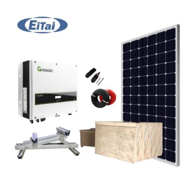 China Home EITAI 10 KW On Grid Solar System 20Kw 30KW 50KW 100KW High Power Solar System Price for sale