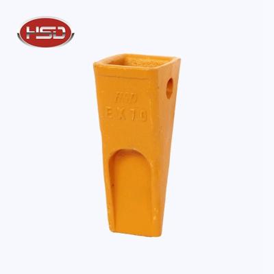 China EX70 Excavator Alloy Steel Flat Head Mine Bucket Teeth Seat Holder Adapter for sale