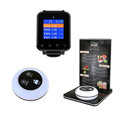 China No Need Cable Artom Restaurant Caller System Radio With 10 Waterproof Pagers Call Button With Menu Holders for sale