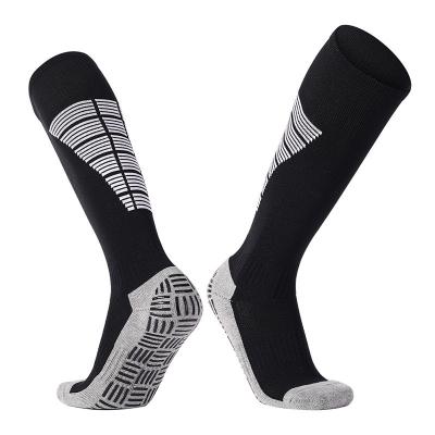 China Outdoor Mens Athletic Custom Soccer Football Extra Long Padded Socks for sale