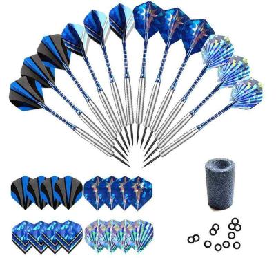 China Steel Tip Wholesale Home Entertainment Sports Silver And Blue Darts Set for sale