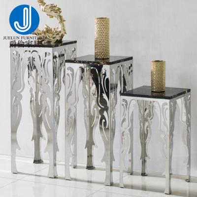 China Modern Large Metal Flower Stand Flower Pot Holder Silver Metal for sale