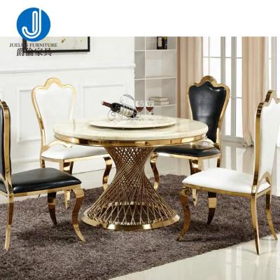 China Stainless Steel Dining Table Dining Set Round Table Dining Table Set Chair Dining Table Sets for sale