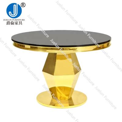 China Wedding Modern Events Furniture Hotel Wedding Party Birthday Wedding Cake Crystal Table Cake Tables Round Luxury Cake Table for sale