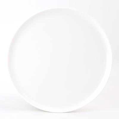 China Healthy Round Shape Decal Artwork Customized Porcelain Ceramic Pizza Dishes For Restaurant And Hotel Wholesale for sale