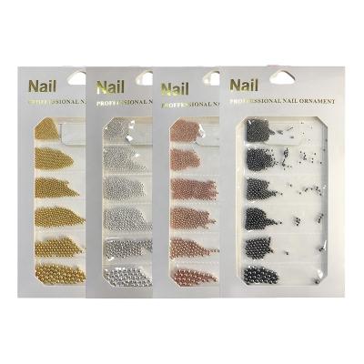 China Hot Sale Wholesale Metal Nail Art Steel Ball Size 6 Mixed Grid Metal for sale