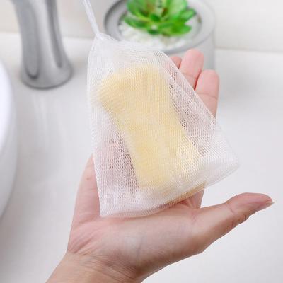 China White Household Maikeman Rope Net Handmade Soap Mesh Bag Shower Gel Shampoo Net Exfoliating Quick Net for sale