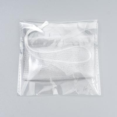 China Maikeman Fast Foaming Professional Manufacturers Selling Milk Net White Rope Packaging Rope Pull Soap Facial Fast Foaming Independent Net Bag for sale