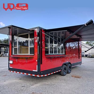 China Fast Food Truck Taco Truck Hot Dog Vending Vegetable Processing Plant Small Food Trailer Mobile Snack Kiosk Kitchen for sale