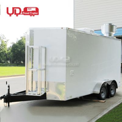 China Oven Food Trailer Cart Food Koisk Outdoor Food Truck Trailer Mobile Vegetable Processing Plant USA Standards Pizza Kitchen for sale