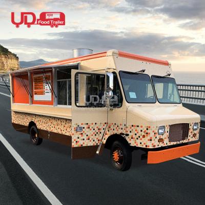 China Electric Van Catering Trailer Mobile Food Hamburger Ice Cream Truck Coffee Cart Approved Vegetable Processing Factory Food Truck for sale