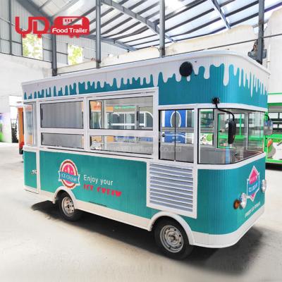 China New Style Vegetable Processing Factory Electric Food Truck Hot Dog Ice Cream Mobile Food Cart for sale