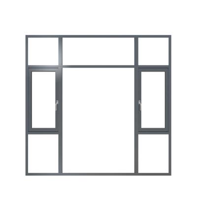 China Large Screen Rongo Factory Price Burglar Proof Folding Aluminum Awning Window for sale