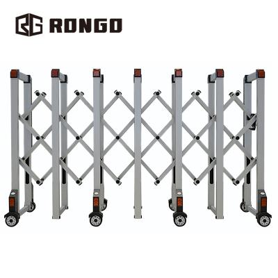 China Lightweight And Movable Aluminum Accordion Control Barrier Accordion Recalled Barrier for sale