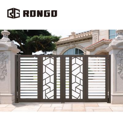 China Modern retractable rongo latest price metal stainless steel gates and fence design for sale