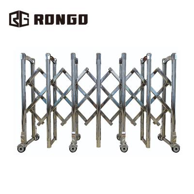 China Rongo Light And Movable Manual Stainless Steel Sliding Folding Door for sale