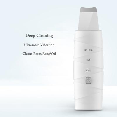 China DEEP CLEANSING Skin Care Moisturizing Ultrasonic Face Lift Machine Anti Wrinkle Excavator EMS Microcurrent Vibration Massage Scraper Skin Scrubber for sale