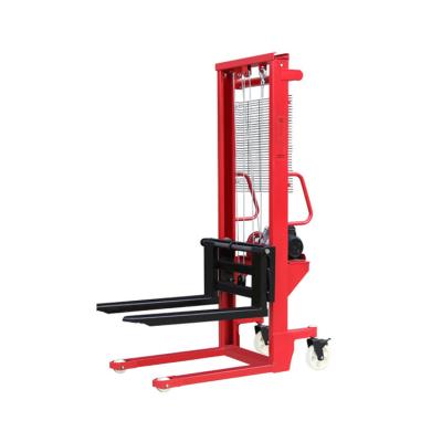 China Construction Material Stores Pallet 2000 Leg 2000kg 1000kg Self Load Adjustable Semi Electric Stacker For Vans for sale