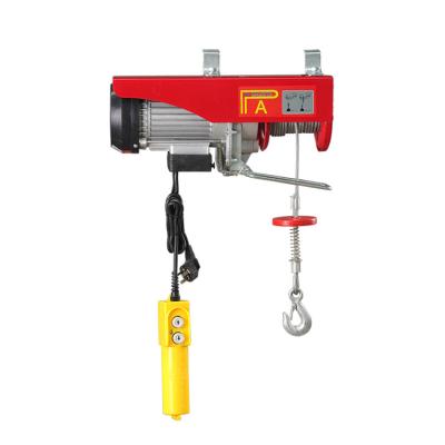 China Construction Material Stores PA Micro Rope Crane In Kenya Mini 500kg Electric Chain Hoist With Trolley for sale