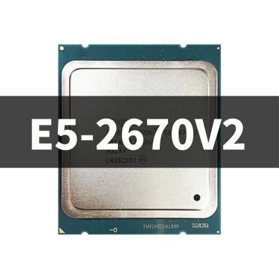 China Xeon Server E5-2670v2 E5 2670v2 E5 2670 V2 2.5 GHz 25M 115W Ten-core Twenty-thread CPU Processor LGA 2011 for sale