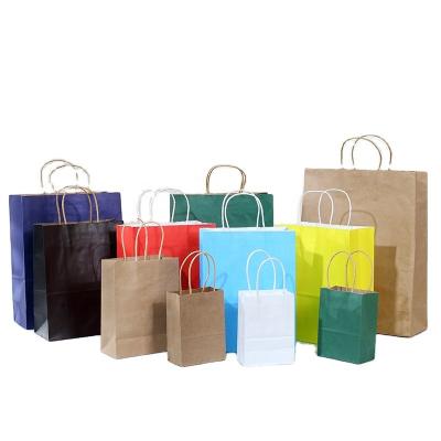 China Shopping Bag Disposable Food Bag Gold Logo Promotion Bag Waterproof Paper Bag for sale