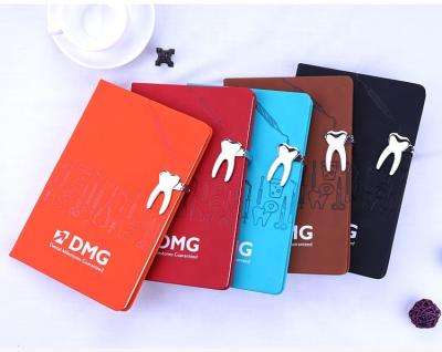 China Dental hardcover book gifs notebook diary with logo leather notebook A5 paper diary for sale