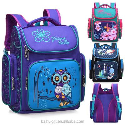 China Wholesale Waterproof Vintage Girl School Bag Backpack For Teenager Girl Fashion Satchel Bag Owl Bag Waterproof Custom Package for sale