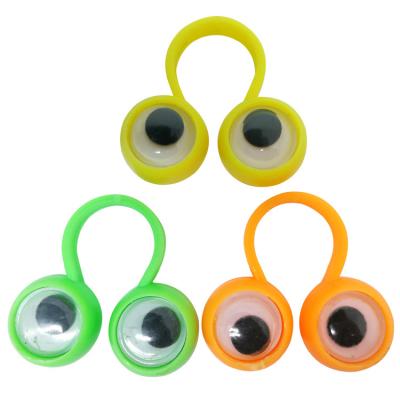 China Earlier Education Eye Finger Puppet Eyeball Eyeball Ring Party Favor Toys Monster Finger Child Easter Googly Toys for sale