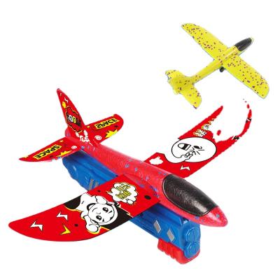 China Game shooting sligshot foam indoor airplane sliding children's toys and outdoor children's male toys O1-333 for sale