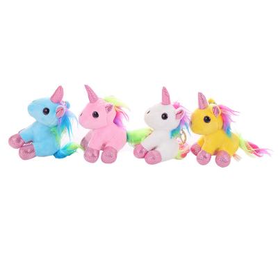 China Unicorn Stuffed Toy Unicorn Plush Children's Key Chain Toys Soft Plush Toy Animal PP Cotton For Handbag Pendant for sale