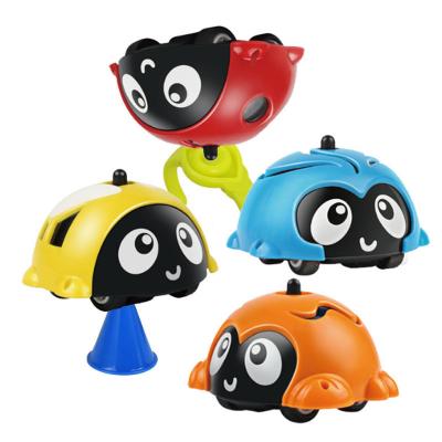 China Mini Fingertip Eco-friendly Material Inertia Car Gyro Ball Educational Plastic Kids Small Wrestle Spin Top Toys for sale