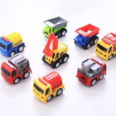 China Diecast Model Toy Mini Pull Back Race Car Excavator Engineering Truck Bulldozer Toy Vehicle Car Truck Toys Kids Ride On Car for sale