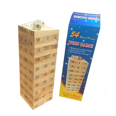 China Toy Educational Toys Legos Friends Educational Building Rectangular Block Dice Wooden Dominoes Building Blocks for sale