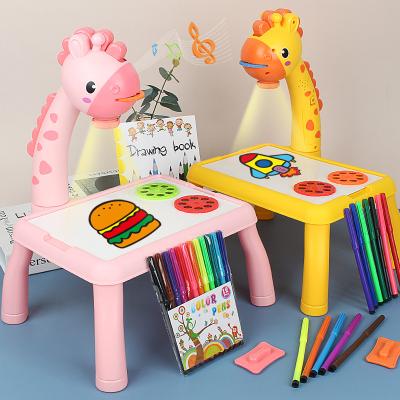 China New Concepts Toy Fawn Projection Suction Drawing Board Drawing Board Slide Writing Board Painting Educational Toy for sale