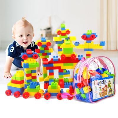 China Children play diy building plastic block baby toys large non-toxic preschool plastic blocks toys for kids for sale