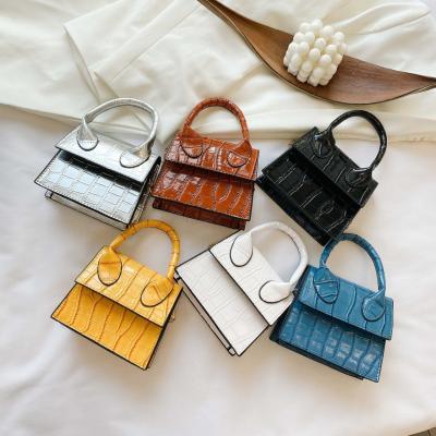 China 2020 New Fashionable High Quality Fashionable Pattern Women's Small Crocodile Bag Cross - Top-handle Mini Handbags Body Purse for sale