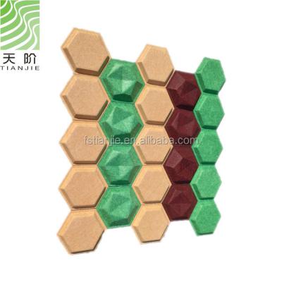 China Modern Soundproof Acoustic Panels Decoratice Wall Polyester Fiber 3d Ceiling Panels zu verkaufen