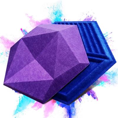 China Sound Absorption Tianjie Acoustic Panels Pet Hexagon Polyester 3d Highly Effective Decorative Acoustic Felt Wall Panels Te koop