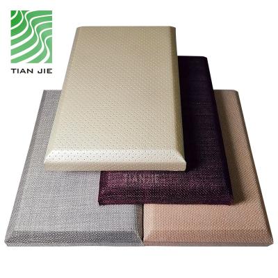 China Fireproof And Eco-friendly Tianjie Acoustic Panels Graphic Design Felt Hotel Soundproof Fabric Acoustic Sound Hexagon Panels for sale