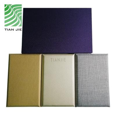 Κίνα Tianjie Acoustic Panels 24mm Compression High Density Fiberglass Cloth Flame Retardant And Eco-Friendly Echo Absorber προς πώληση