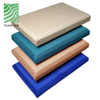 China Tianjie Acoustic Wall Panel Villa Office Hotel Acoustic Panels Of High Quality 3d Flame Retardant And Eco-friendly Luxury Decorative Fabric for sale