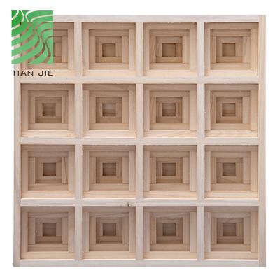 China Traditional Acoustic Sound Barriers Music Sound Acoustic Wood Diffuser Panel For Recording Room en venta