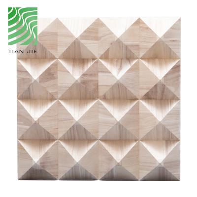 China Traditional Soundproof Panels Recording Room Diffusers Solid Wood 3d Panels Soundproof Wooden Acoustic Diffuser en venta